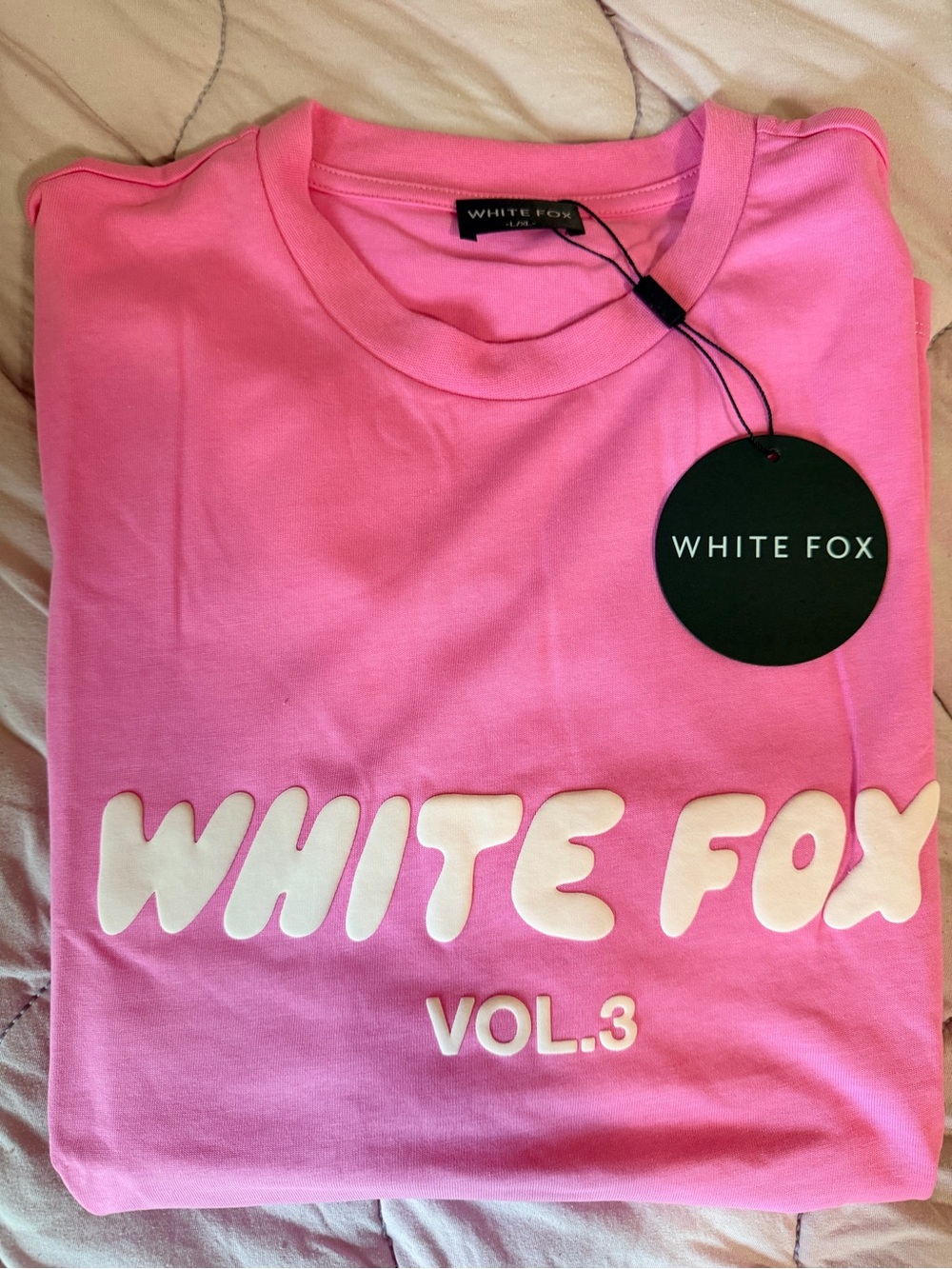 White Fox Boutique Bubble Gum Pink 'White Fox Vol.3' Graphic Tee